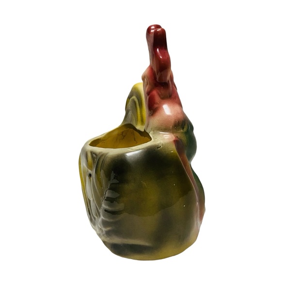 Rare Vintage Rooster Planter Farmhouse Kitchen Decor - Picture 4 of 10